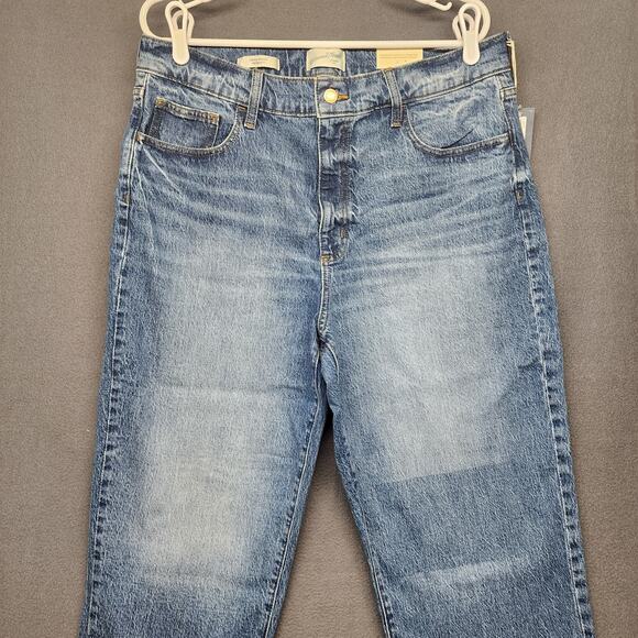 Universal Thread Jeans Womens 14 Short Blue Vintage Straight Denim Stretch NEW - Picture 13 of 16
